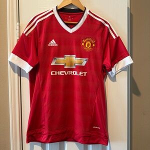 ⚽️ NWT Manchester United Jersey. Medium. Soccer/Futball 2015-16 Home Red Kit